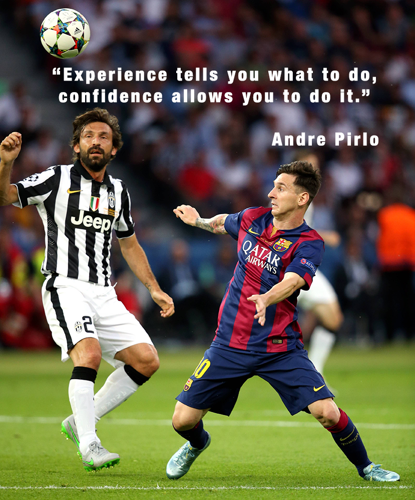 DEVELOPING RESILIENCE IN SOCCER 3 Messi Pirlo
